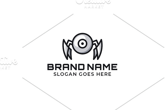 Robot Logo Design in Logo Templates - product preview 1