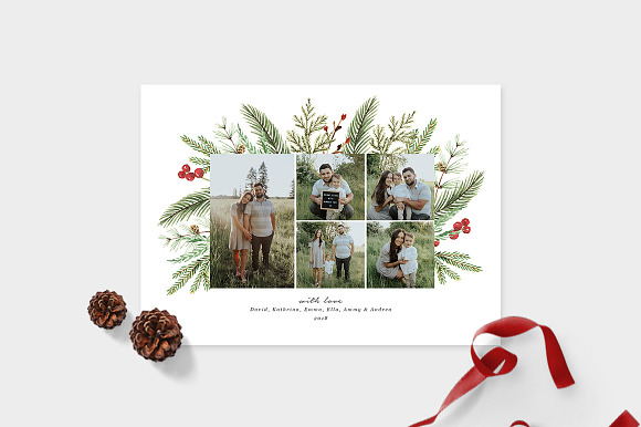Christmas Photo Card Template -CD107 in Card Templates - product preview 1