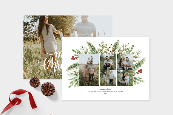 Christmas Photo Card Template -CD107 in Card Templates - product preview 3
