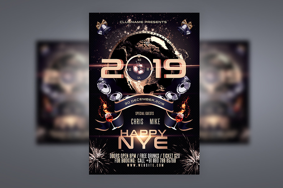 New Year Eve Flyer Template