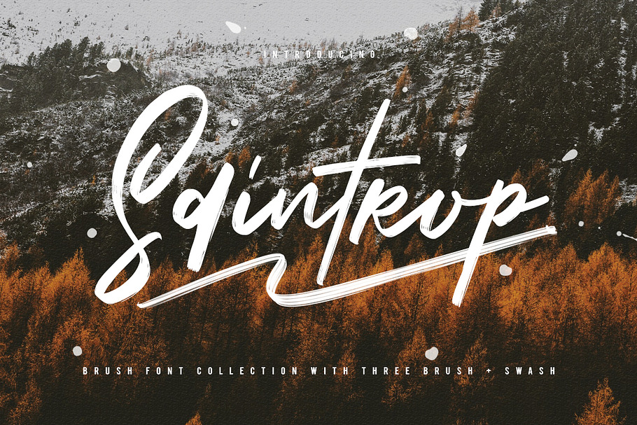 Saintrop Brush Font Collection in Script Fonts - product preview 8