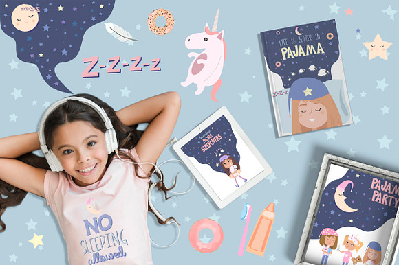 Life is better in PAJAMA in Illustrations - product preview 1