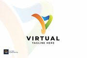 Virtual / Letter V - Logo Template