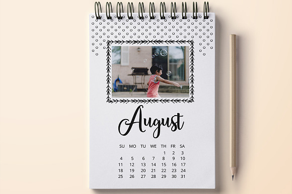Photo Calendar 2019 in Stationery Templates - product preview 6