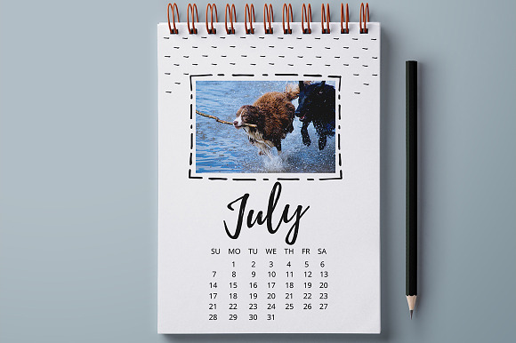 Photo Calendar 2019 in Stationery Templates - product preview 9