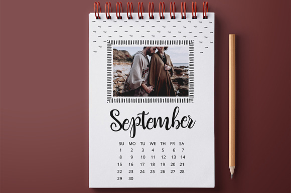 Photo Calendar 2019 in Stationery Templates - product preview 10