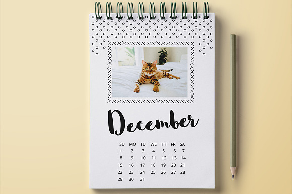 Photo Calendar 2019 in Stationery Templates - product preview 13