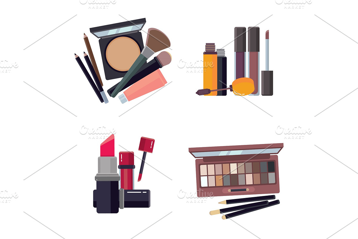 woman cosmetic. makeup beauty in Illustrations - product preview 8
