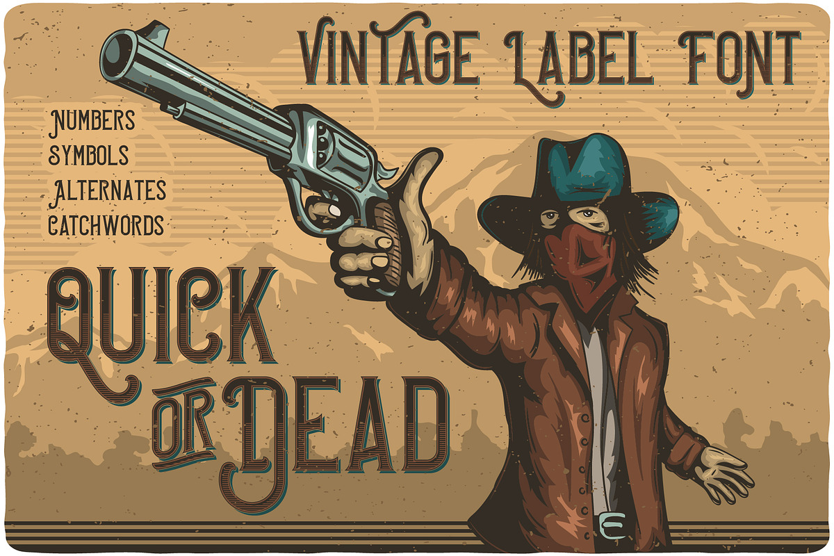Quick or Dead in Military Fonts - product preview 8