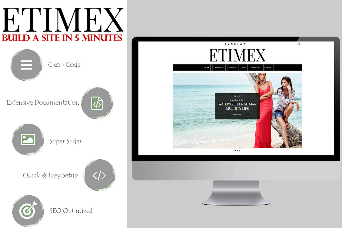 Etimex Personal Blog WordPress Theme in WordPress Blog Themes - product preview 8