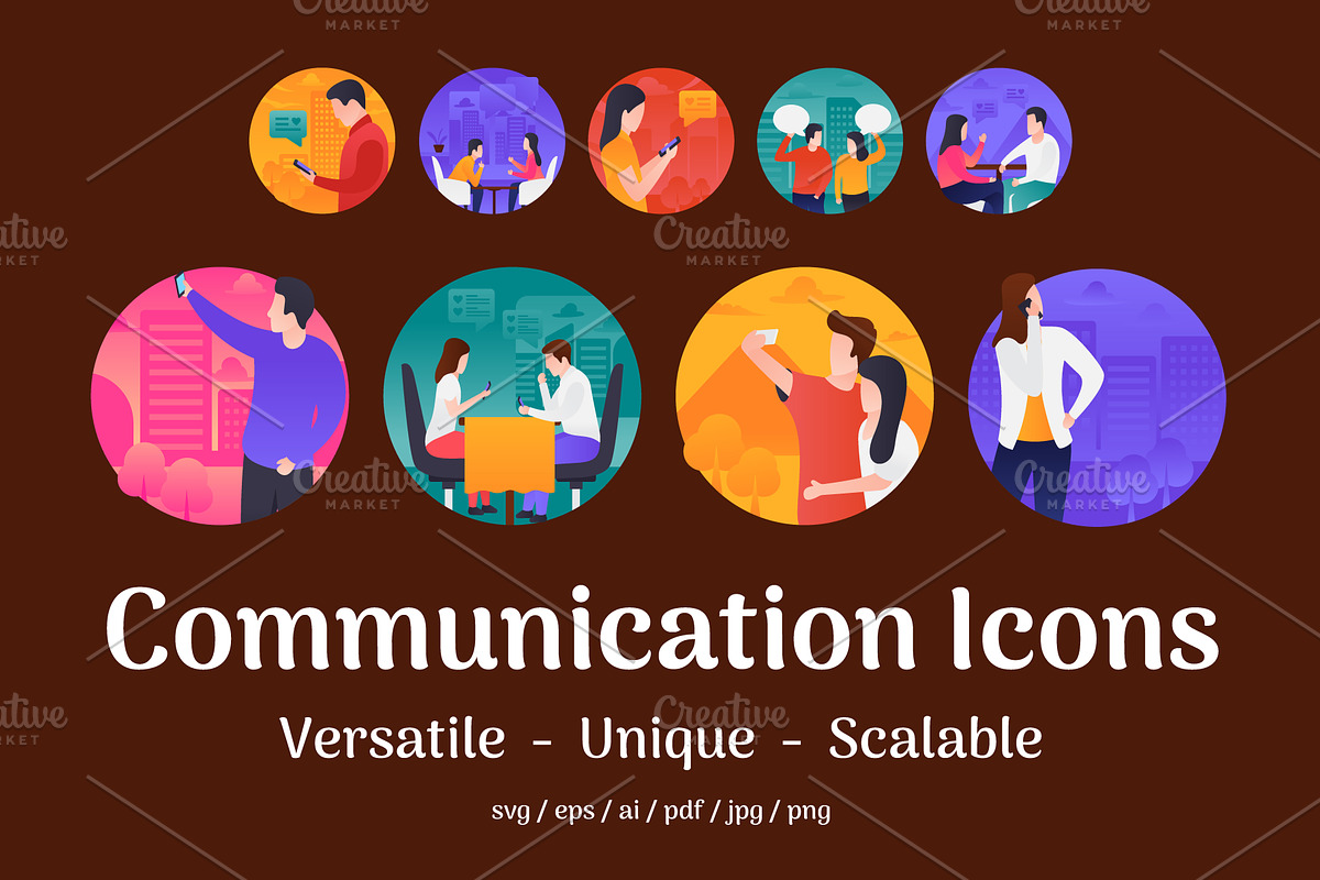 40 Communication Vector Icons  in Icons - product preview 8