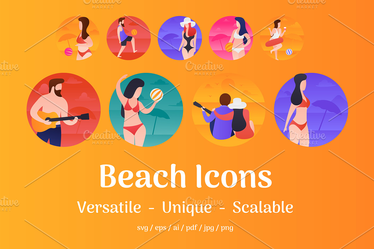 32 Beach Vectors Icons in Icons - product preview 8