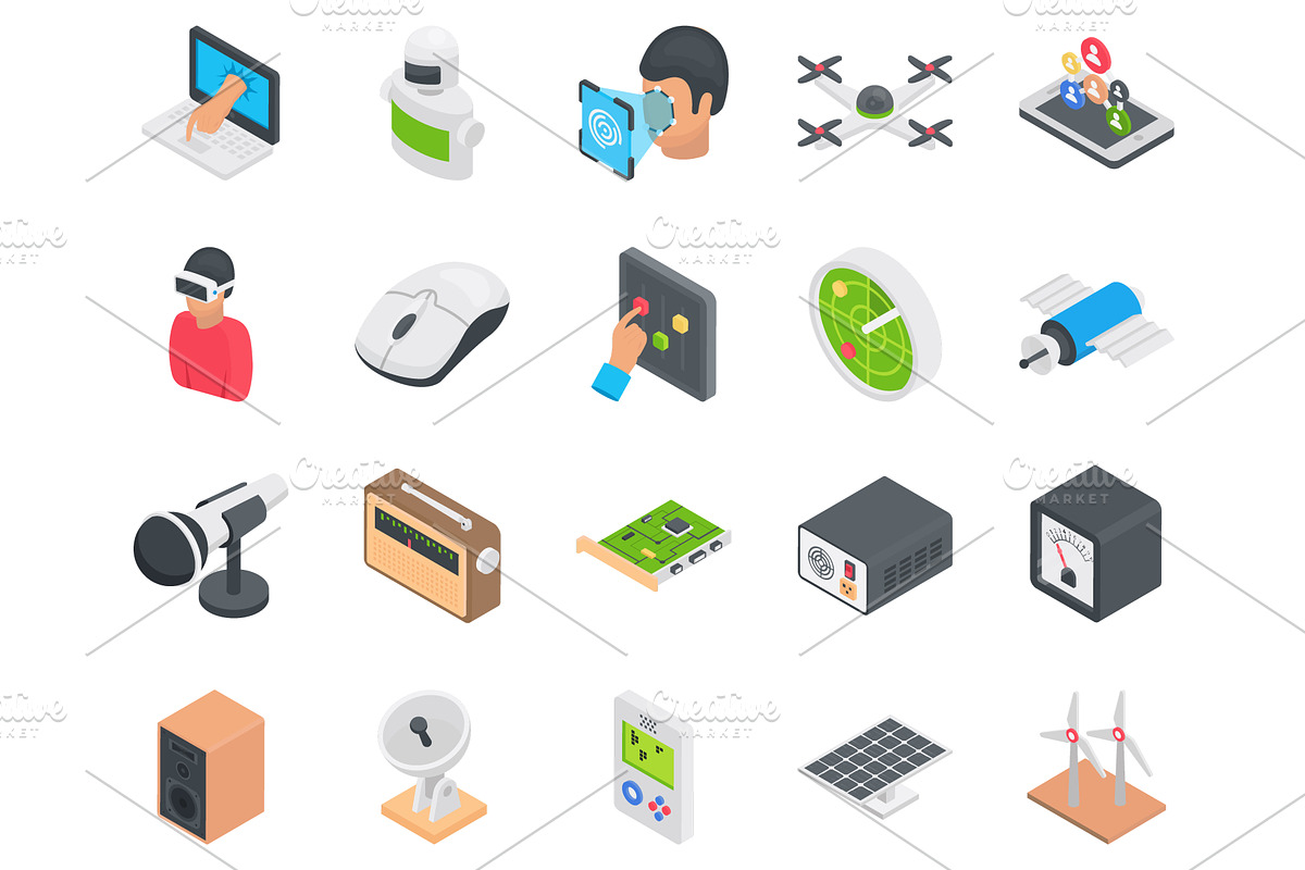 50 Technology Icons in Icons - product preview 8