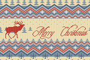 Merry Christmas knitted pattern