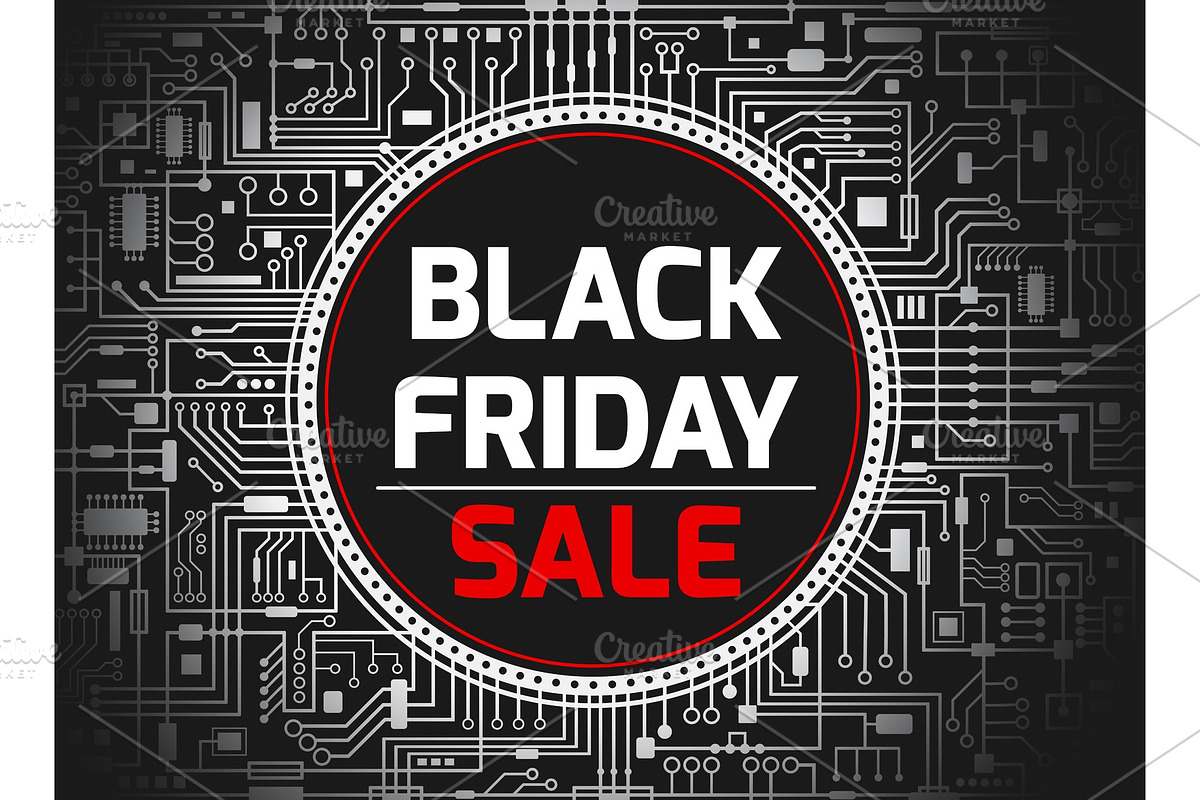Black Friday vector backgrounds set in Illustrations - product preview 8