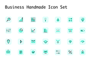 Business Handmade Icon Set