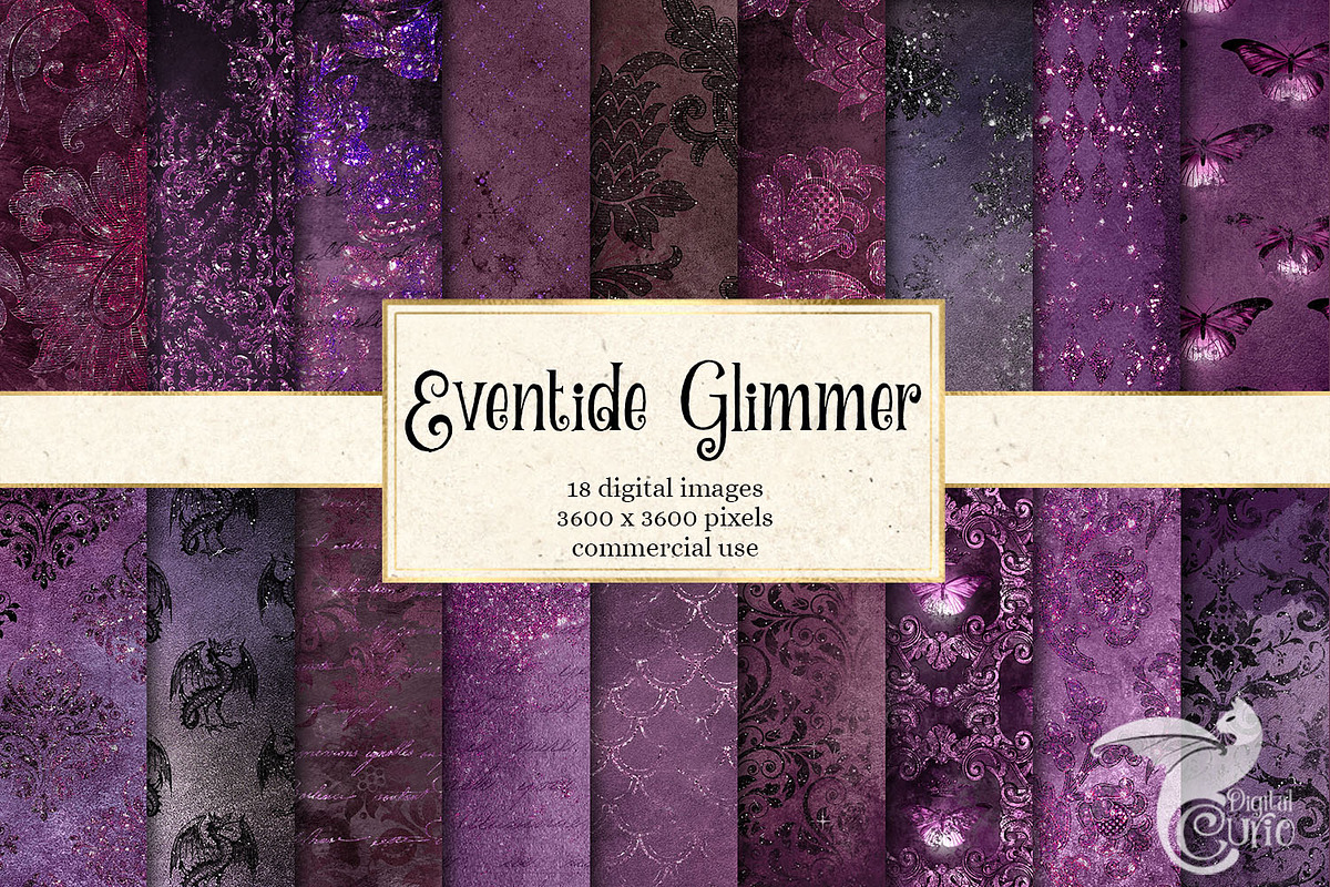 Eventide Glimmer Digital Paper in Textures - product preview 8