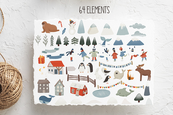 Winter maps in Illustrations - product preview 5