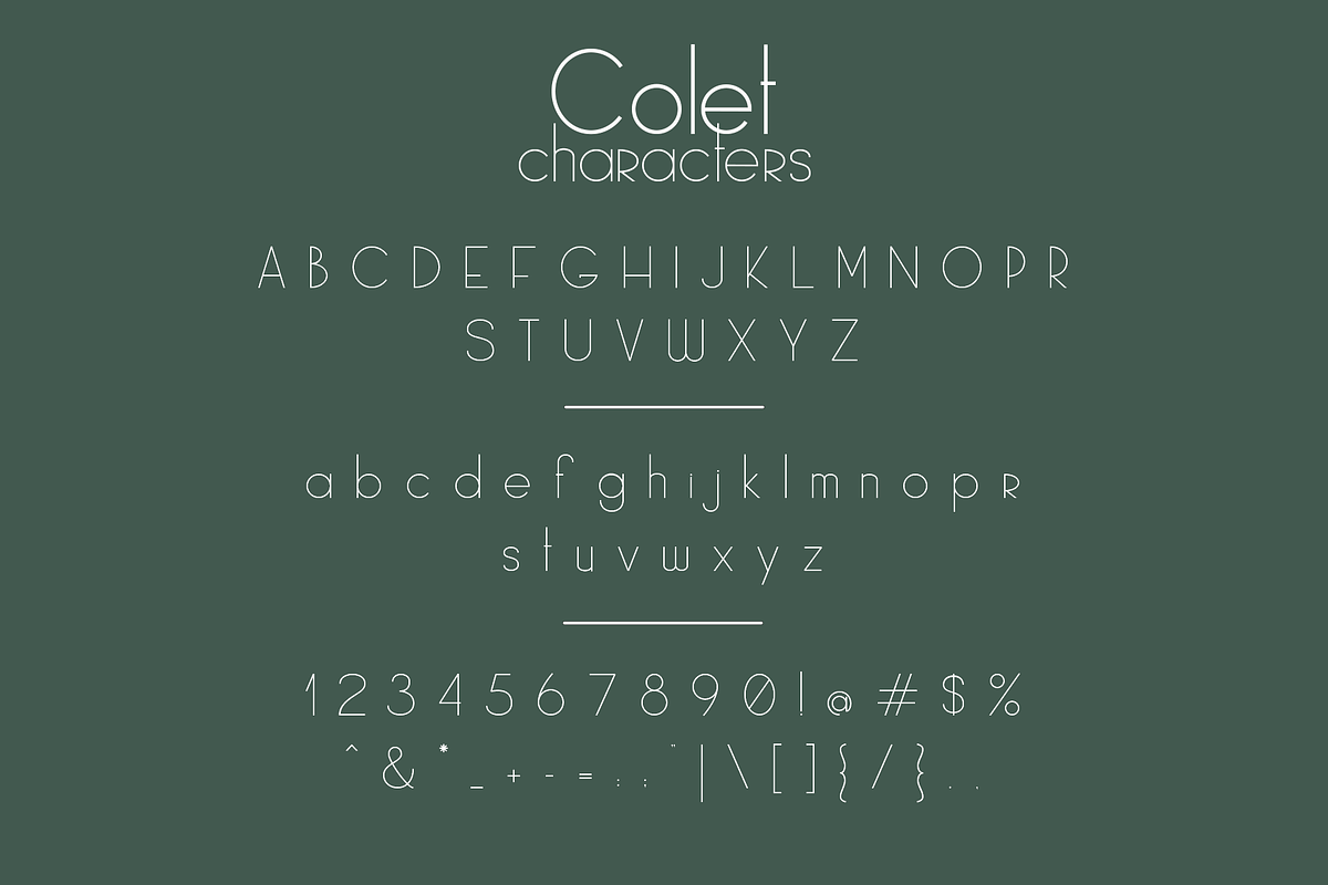 Colet | a simple sans-serif in Sans-Serif Fonts - product preview 8