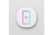 NFC smartphone signal app icon