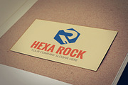 Hexa Rock - Letter R Logo
