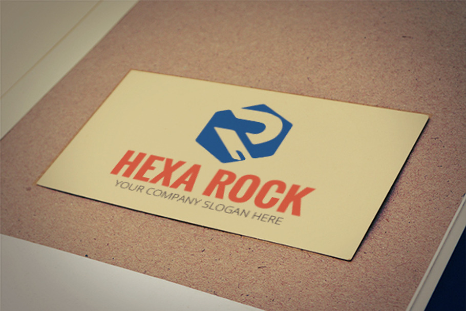 Hexa Rock - Letter R Logo in Logo Templates - product preview 8