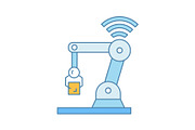 IoT robot color icon