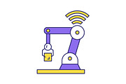 IoT robot color icon