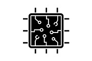 Chip glyph icon