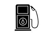 Filling station glyph icon