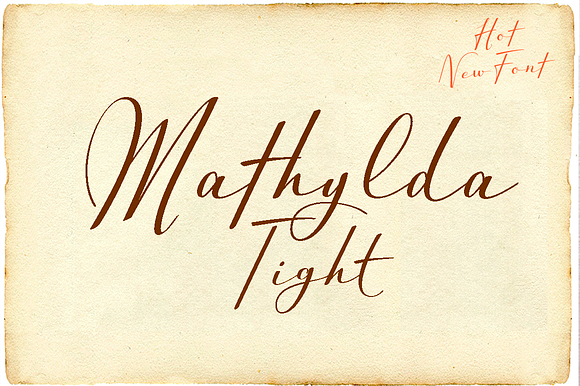 Mathylda Tight in Script Fonts - product preview 4
