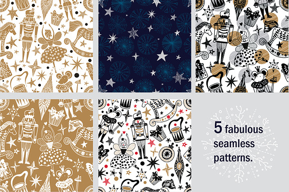 Nutcracker. Christmas story. in Patterns - product preview 5