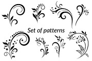 Vintage Floral Calligraphic Patterns