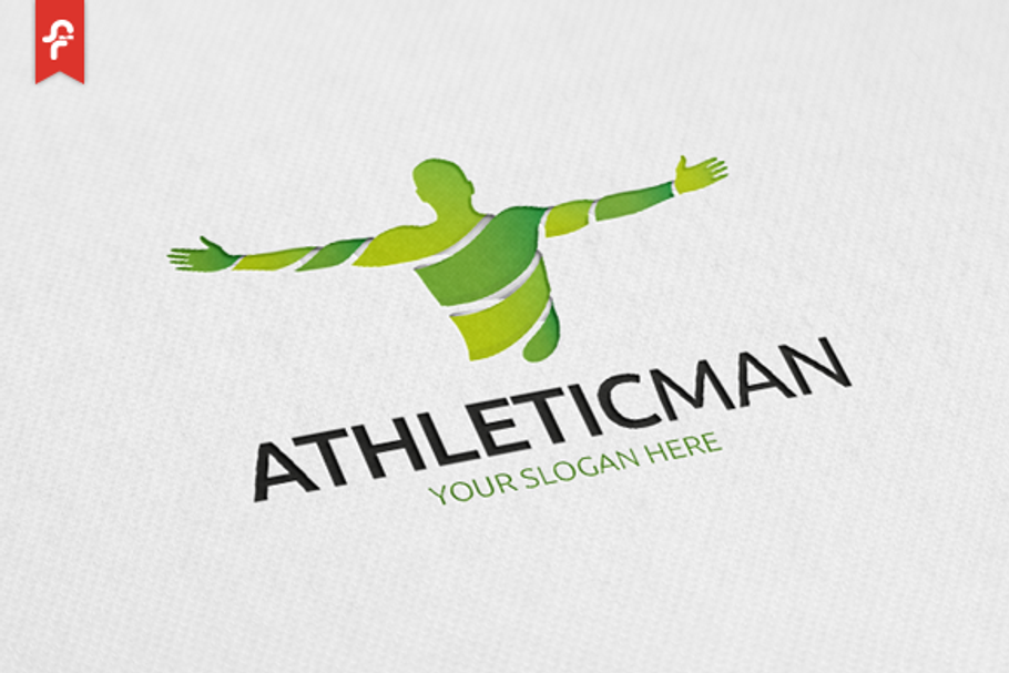 Athletic Man Logo in Logo Templates - product preview 8