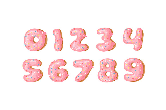 Pink Donuts, Font & Patterns in Objects - product preview 2