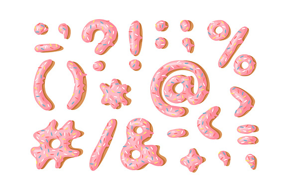 Pink Donuts, Font & Patterns in Objects - product preview 3
