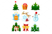 Colored xmas icons