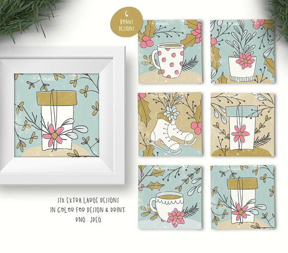 Merry Cheery Clip Art & Patterns in Illustrations - product preview 6