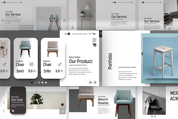 Meracik Lookbook Powerpoint in PowerPoint Templates - product preview 5