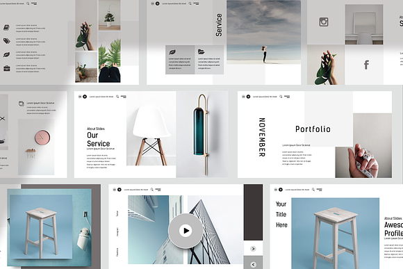 Meracik Lookbook Powerpoint in PowerPoint Templates - product preview 6