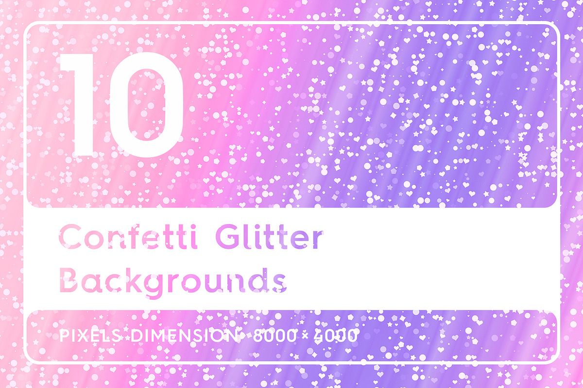 10 Confetti Glitter Backgrounds in Textures - product preview 8