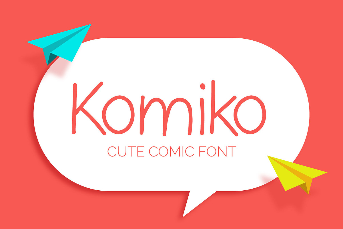 Komiko - cute comic font in Cute Fonts - product preview 8