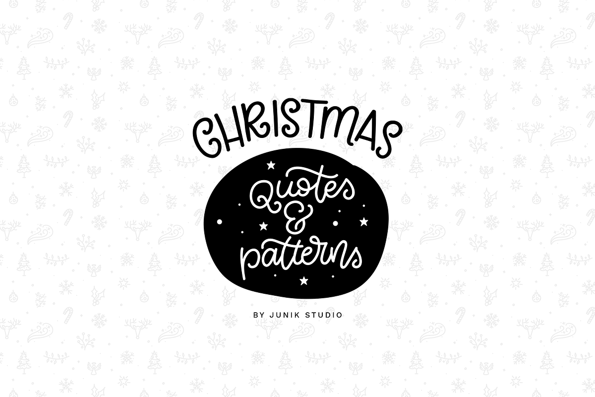 Christmas Quotes & Patterns in Illustrations - product preview 8