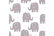 Cute elephant pattern