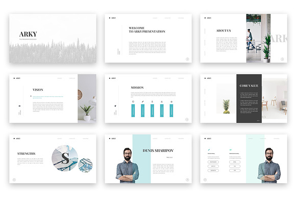 Arky Powerpoint Template in PowerPoint Templates - product preview 1