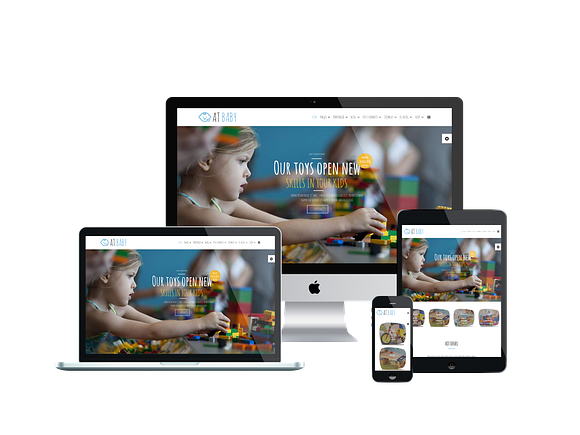 AT Baby Shop Joomla! template in Joomla Themes - product preview 1