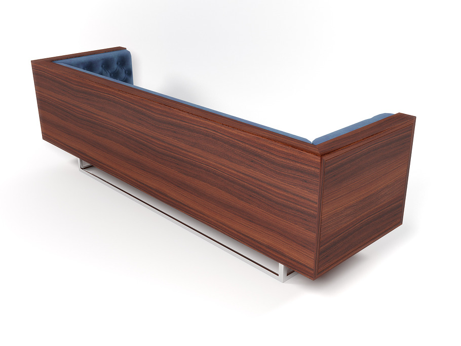 Milo Baughman velvet sofa in Furniture - product preview 3