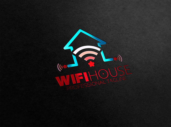 Wifi House Star and Smart Logo in Logo Templates - product preview 1