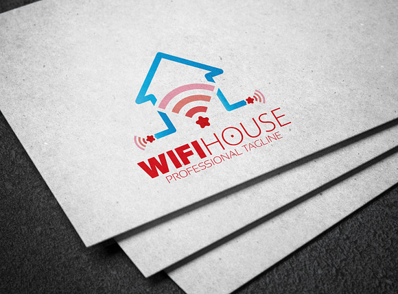Wifi House Star and Smart Logo in Logo Templates - product preview 4