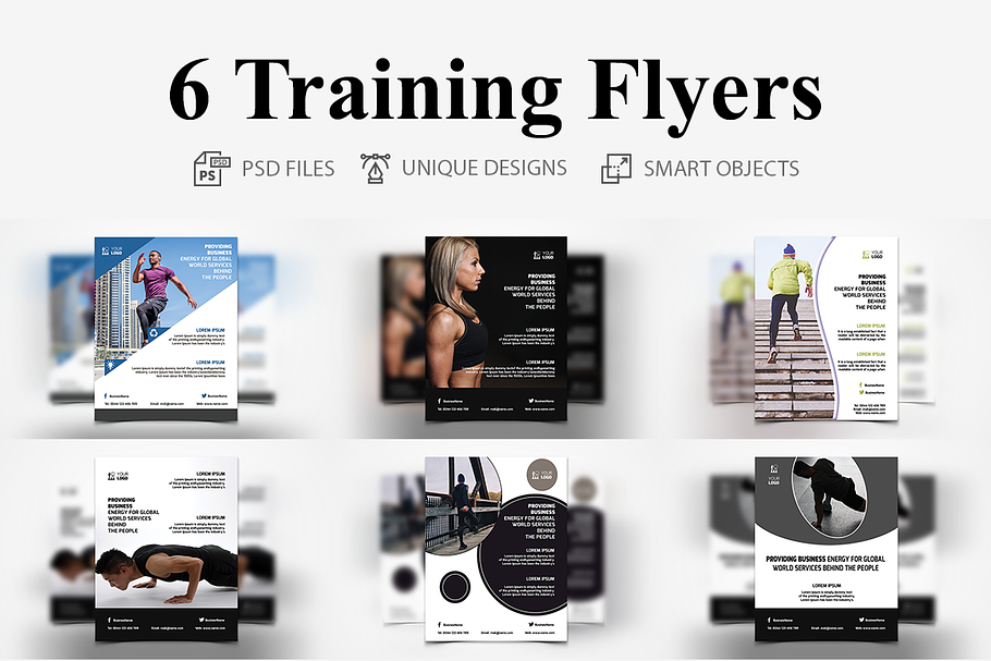 6 Training Flyers in Flyer Templates - product preview 8